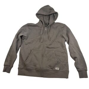 Kirkland Signature Mens Medium Gray Full Zip Hoodie Fleece Sweatshirt 7772018